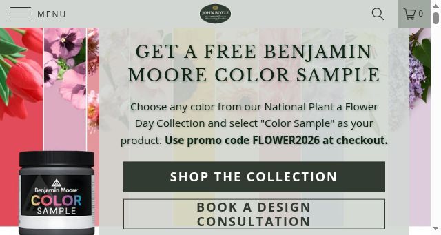 Screenshot of johnboyledecorating.com