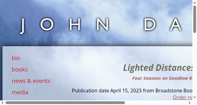 Screenshot of johndaniel-author.net