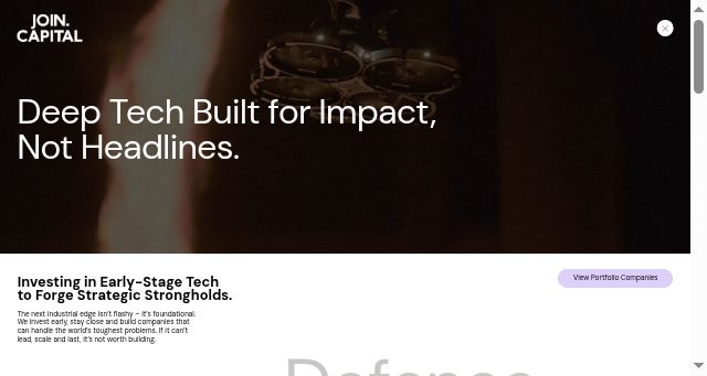 Screenshot of join.capital