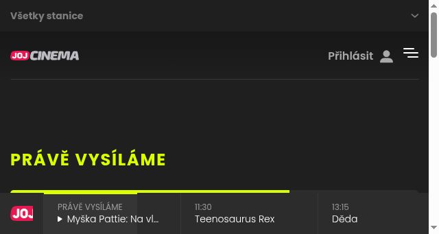 Screenshot of jojcinema.cz