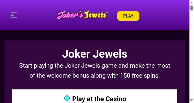 Screenshot of jokersjewels.com