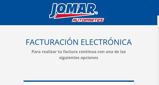 Screenshot of jomarfacturacion.com