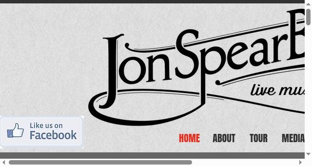 Screenshot of jonspearband.com