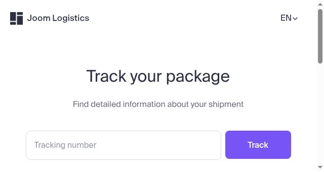 Screenshot of joomlogistics.com