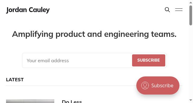 Screenshot of jordancauley.com