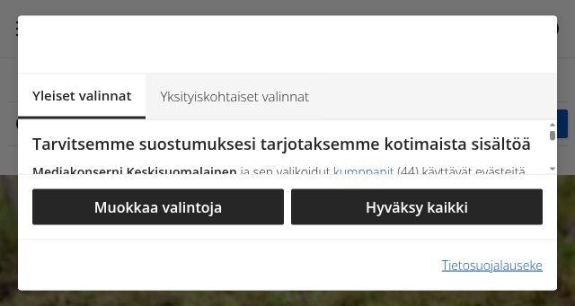 Screenshot of joroistenlehti.fi