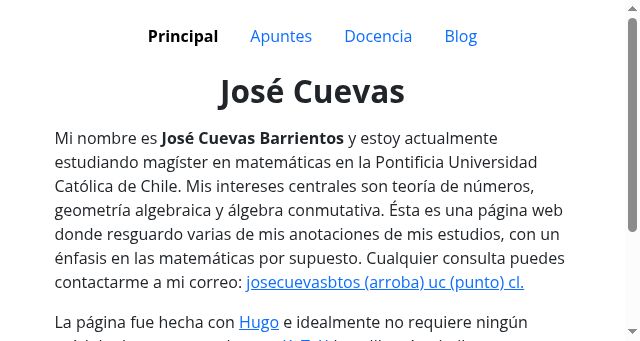 Screenshot of josecuevas.xyz