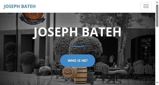 Screenshot of josephbateh.com