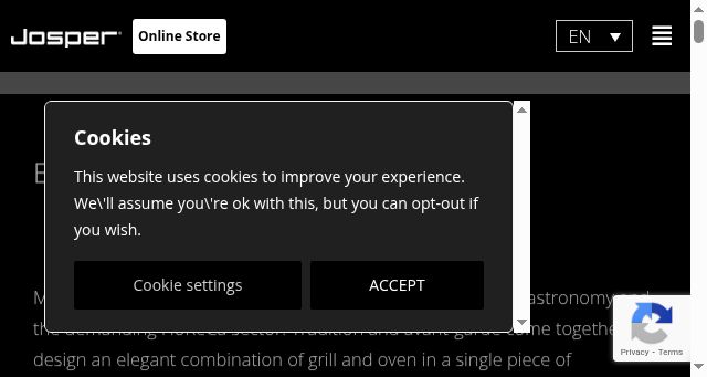 Screenshot of jospergrill.com