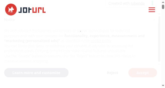 Screenshot of joturl.com