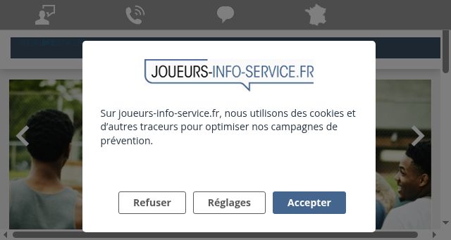 Screenshot of joueurs-info-service.fr