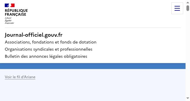 Screenshot of journal-officiel.gouv.fr