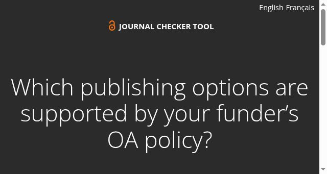 Screenshot of journalcheckertool.org