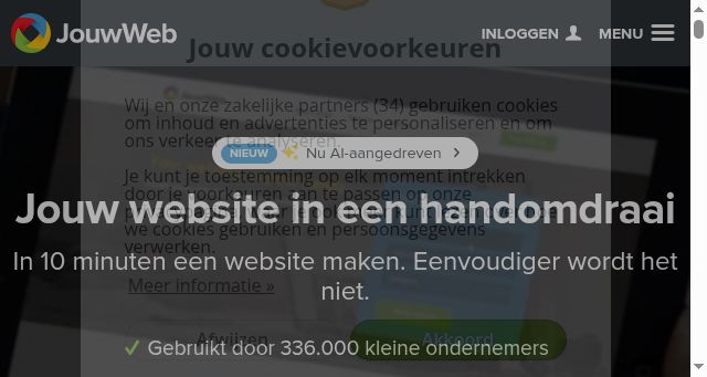 Screenshot of jouwweb.nl