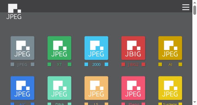 Screenshot of jpeg.org