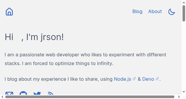 Screenshot of jrson.me