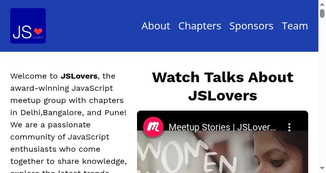 Screenshot of jslovers.com