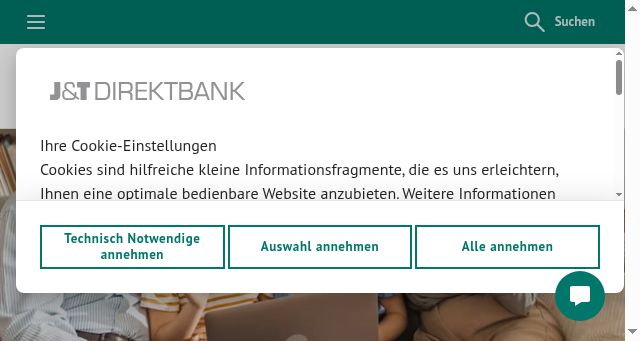 Screenshot of jtdirektbank.de