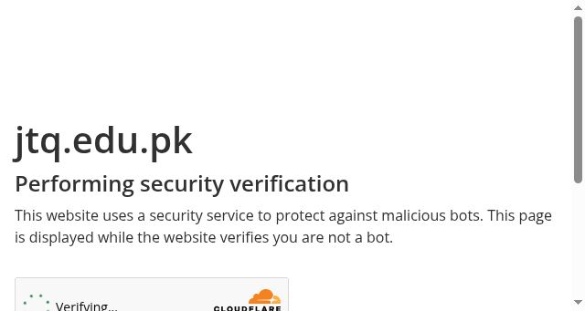 Screenshot of jtq.edu.pk