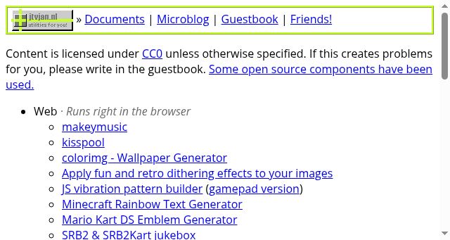 Screenshot of jtvjan.nl