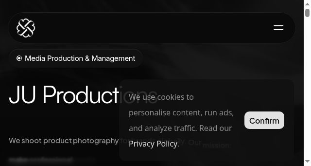 Screenshot of ju.productions