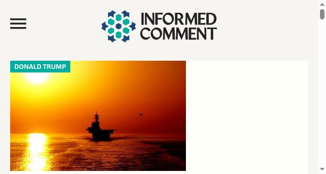 Screenshot of juancole.com