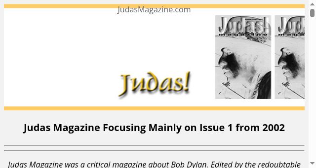 Screenshot of judasmagazine.com