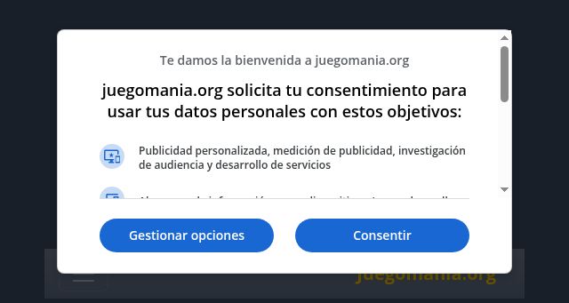 Screenshot of juegomania.org