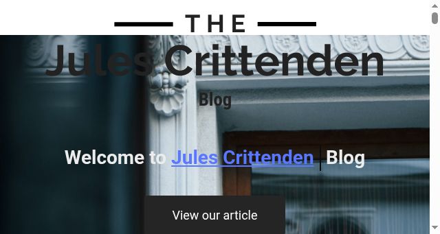 Screenshot of julescrittenden.com