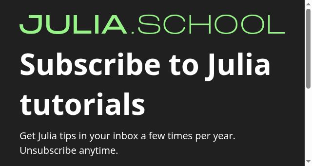 Screenshot of julia.school