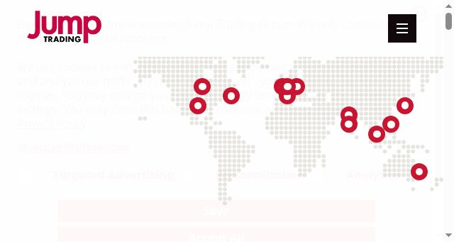 Screenshot of jumptrading.com