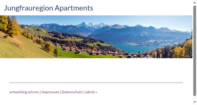 Screenshot of jungfrauregion-apartments.ch