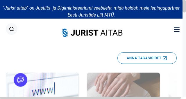 Screenshot of juristaitab.ee
