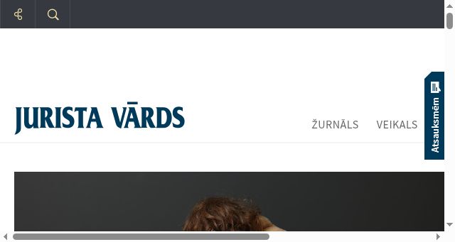 Screenshot of juristavards.lv