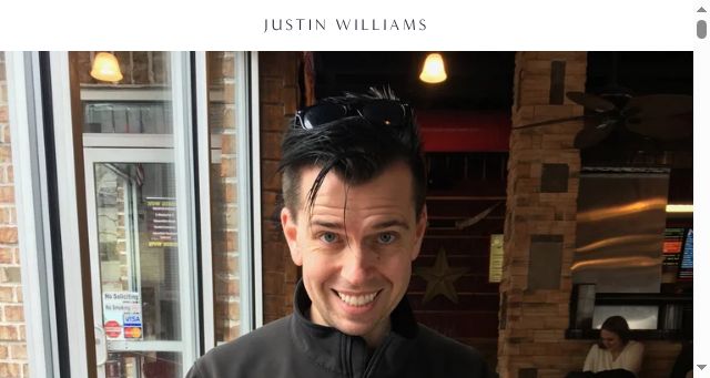 Screenshot of justinw.me