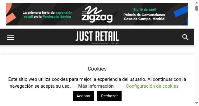 Screenshot of justretail.news