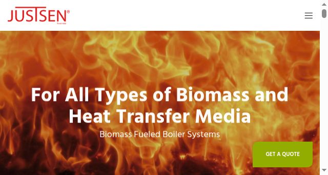 Screenshot of justsen.dk