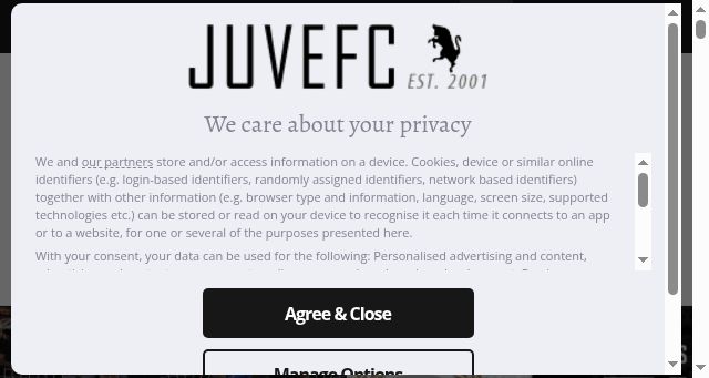 Screenshot of juvefc.com