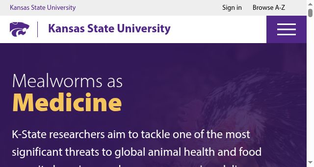 Screenshot of k-state.edu