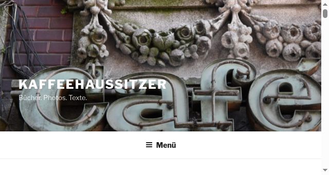 Screenshot of kaffeehaussitzer.de