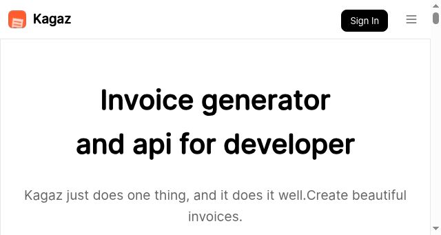 Screenshot of kagaz.app