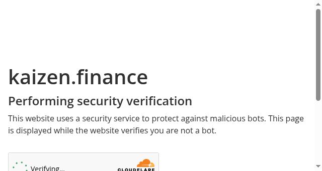 Screenshot of kaizen.finance