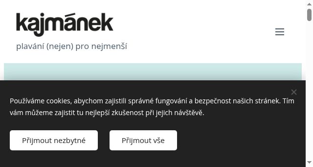 Screenshot of kajmanek.cz
