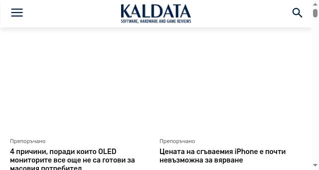 Screenshot of kaldata.com