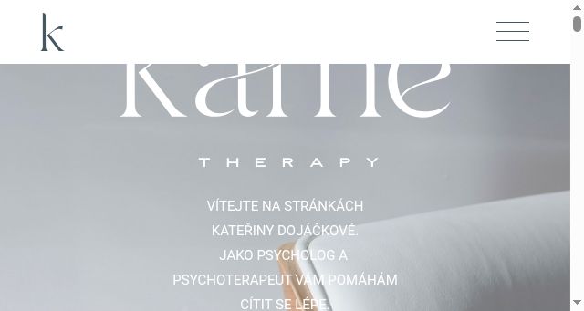 Screenshot of kametherapy.cz