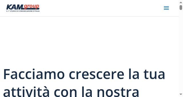 Screenshot of kamgroup.it