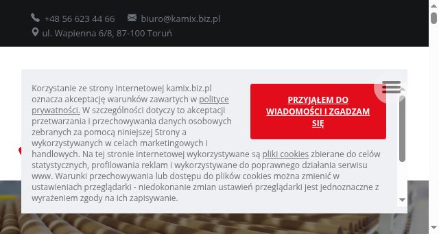 Screenshot of kamix.biz.pl