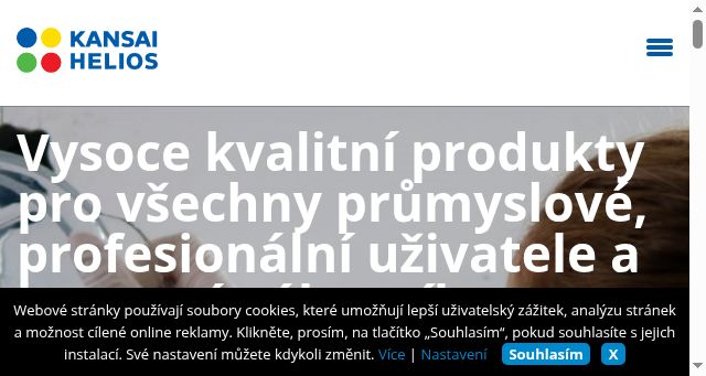 Screenshot of kansai-helios.cz