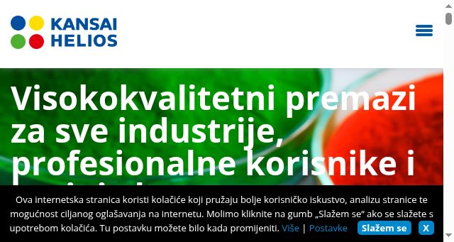 Screenshot of kansai-helios.hr