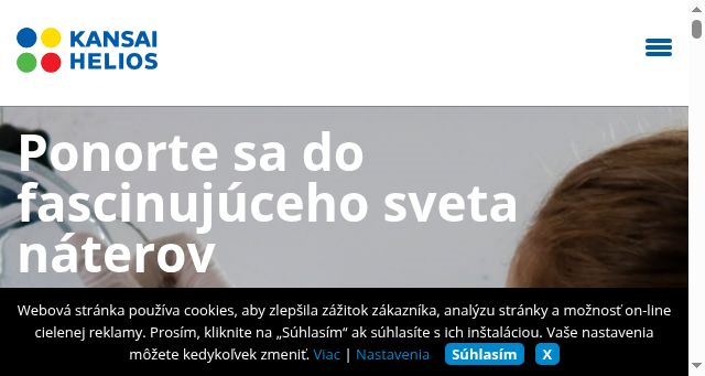 Screenshot of kansai-helios.sk